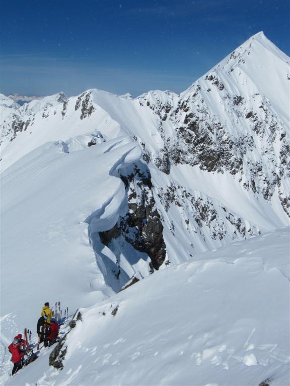 #4 paysage sommital : des arêtes ourlées d paysage sommital : des arêtes ourlées d'énormes corniches très esthétiques, merci la tempête