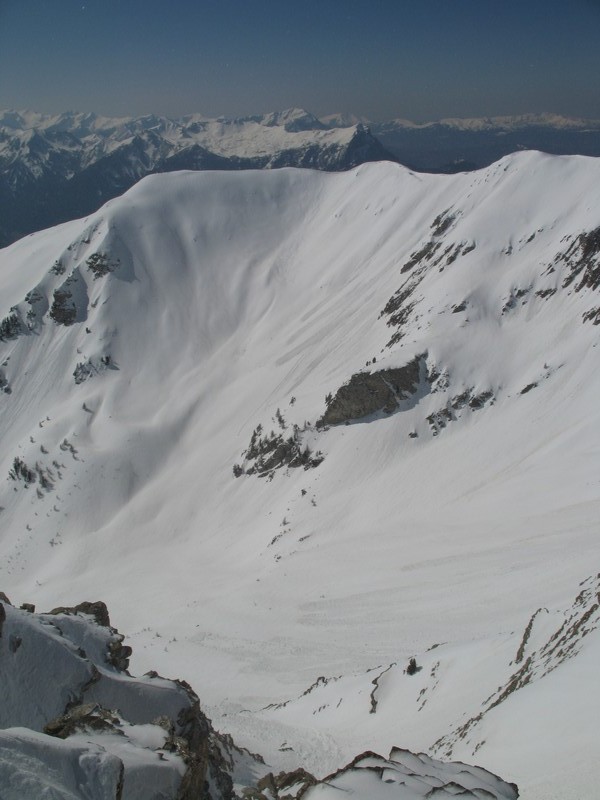 #3 Face N de Mont Guillaume : et le couloir de l Face N de Mont Guillaume : et le couloir de l'Arpion à nos pieds
