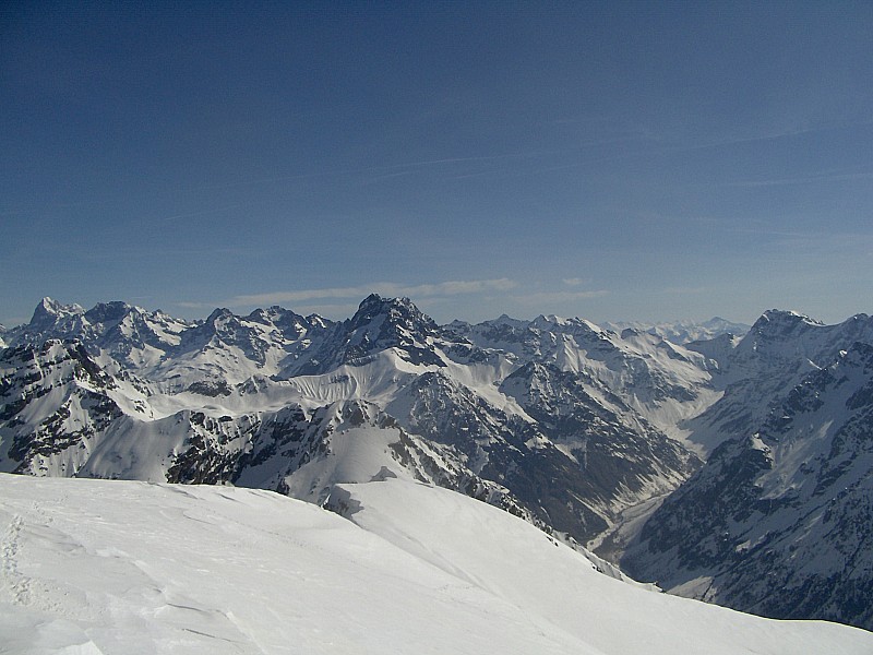 #1 Le Sirac : vue sur le Jocelme col du loup glacier de vallonpierre Le Sirac : vue sur le Jocelme col du loup glacier de vallonpierre