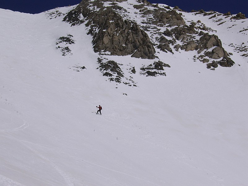 xav à la descente : ah , ces skis !!!!!