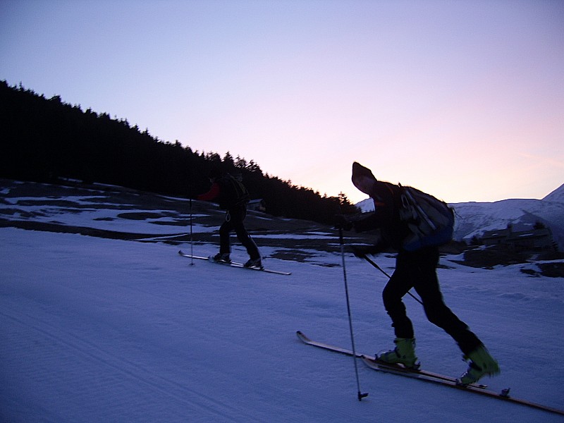 sur les pistes : reste plus grand chose en bas