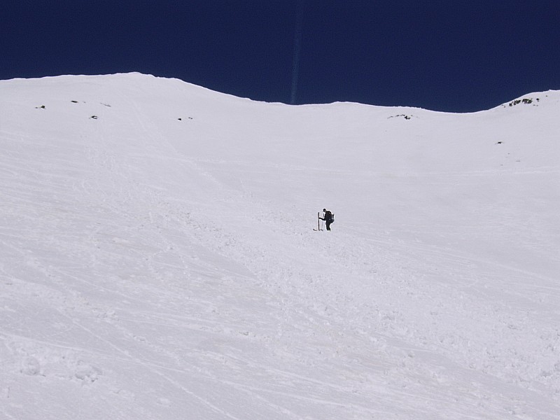 michel et la coulée : bonne glissade