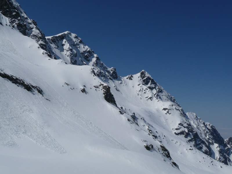 Col des Lances : Le col des Lances versant E