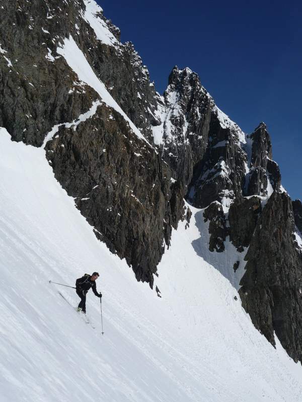 Col de Belledonne : Descente sous le Grd Pic