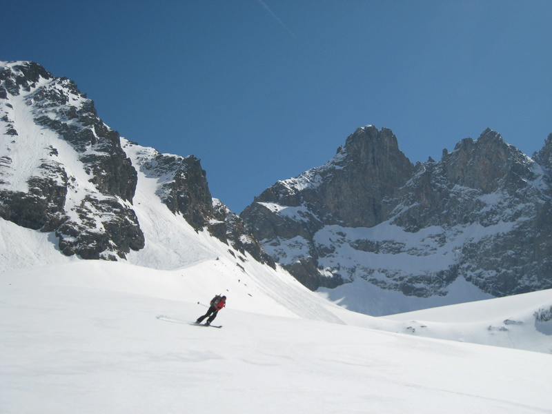 Grand Ski : Sur le glacier de Freydane, seuls au monde.