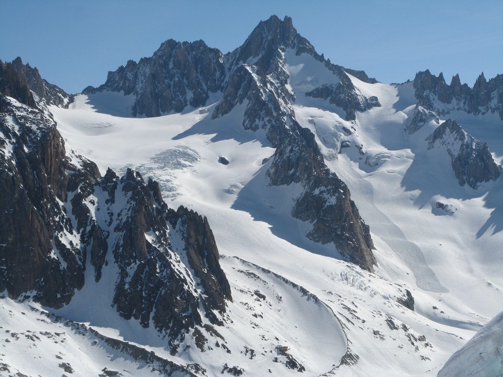 #9 Col d Col d'Argentière : à droite et col du Tour Noir à gauche