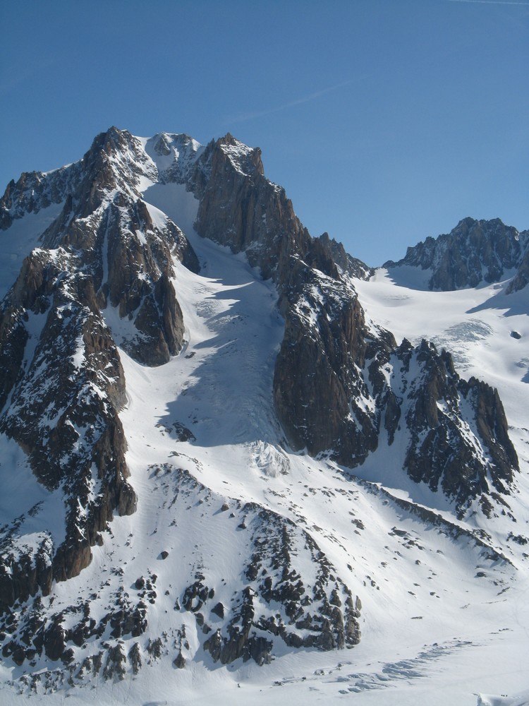#8 Aiguille d Aiguille d'Argentière : et le glacier du Milieu ... là où ce sont rendu les copains !