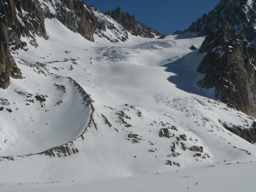 Glacier des Améthystes : et son Col du Tour Noir ... pas mal de monde aujourd'hui