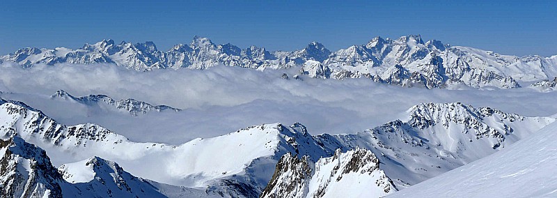 #10 Massif des Ecrins : depuis le sommet du Thabor Massif des Ecrins : depuis le sommet du Thabor