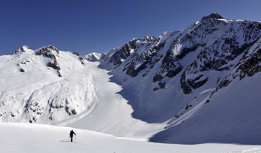 #3 cirque du glacier Tre la Tete : en montant au Mont Tondu vers 2800 m cirque du glacier Tre la Tete : en montant au Mont Tondu vers 2800 m
