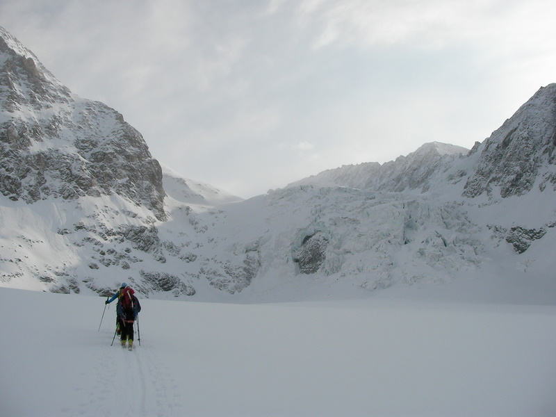 Glacier du Brenay : Les séracs s'évitent par la gauche