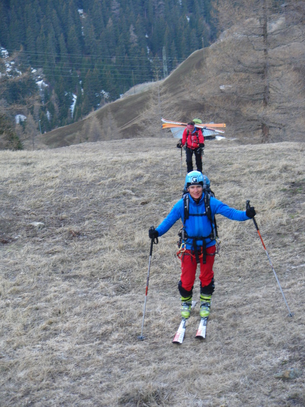 Montée vers Valsorey : 2h de portage