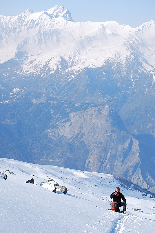 #4 les aiguilles d les aiguilles d'arves : Petite pose devant les aiguilles