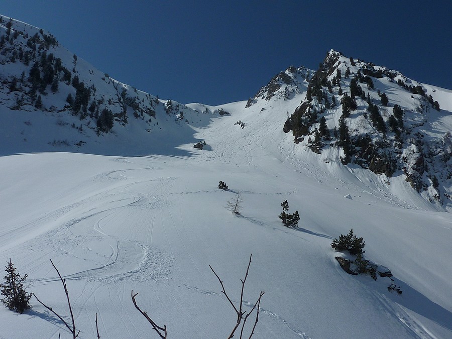 Rochers Motas : les pentes du bas, tranquilles