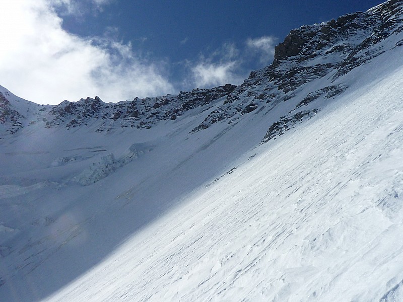 Face nord centrale : également en glace