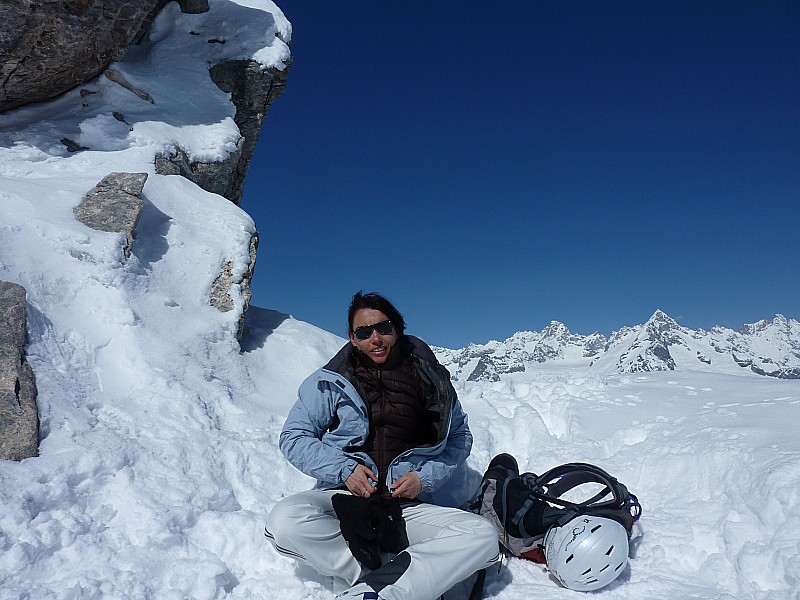 #6 Mont Fourchon : Audrey au sommet ... ou presque ;-)) Mont Fourchon : Audrey au sommet ... ou presque ;-))