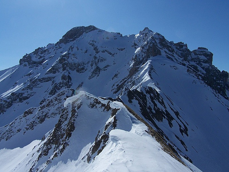#6 Arpire-Parozan-Gds Fond : La face NW de lapointe des Grands Fonds vu du passage d Arpire-Parozan-Gds Fond : La face NW de lapointe des Grands Fonds vu du passage d'Arpire