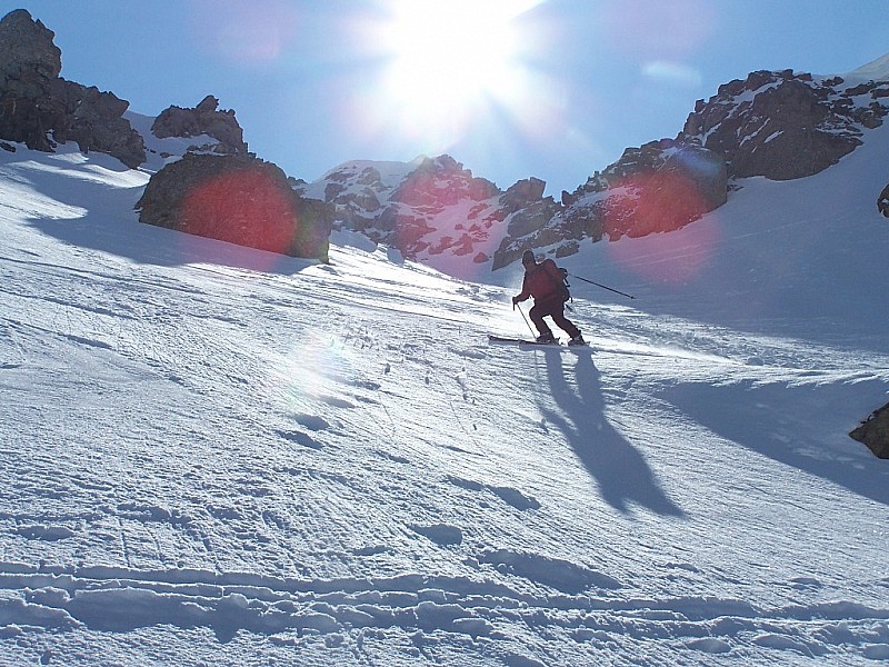 #9 Col de la Nova : Dans le bas du couloir NW du col de la Nova Col de la Nova : Dans le bas du couloir NW du col de la Nova