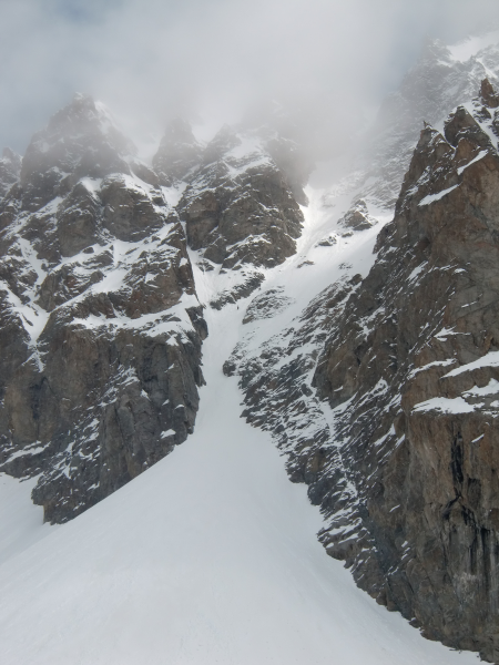 #4 Couloir vu du bas : Pas de photo de la descente, désolé ! Couloir vu du bas : Pas de photo de la descente, désolé !