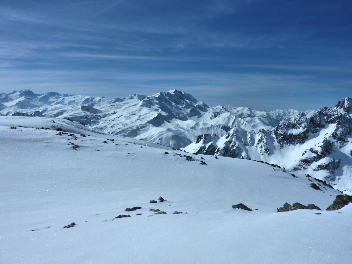 #5 Du sommet, vers le sud : Vue de la Meije à l Du sommet, vers le sud : Vue de la Meije à l'Etendard.