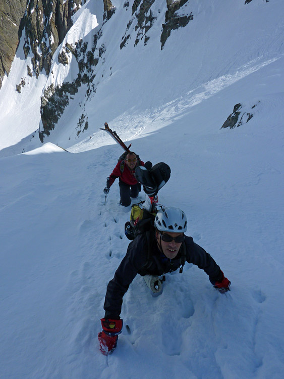 Aig. du Belvédère : Couloir Nord.