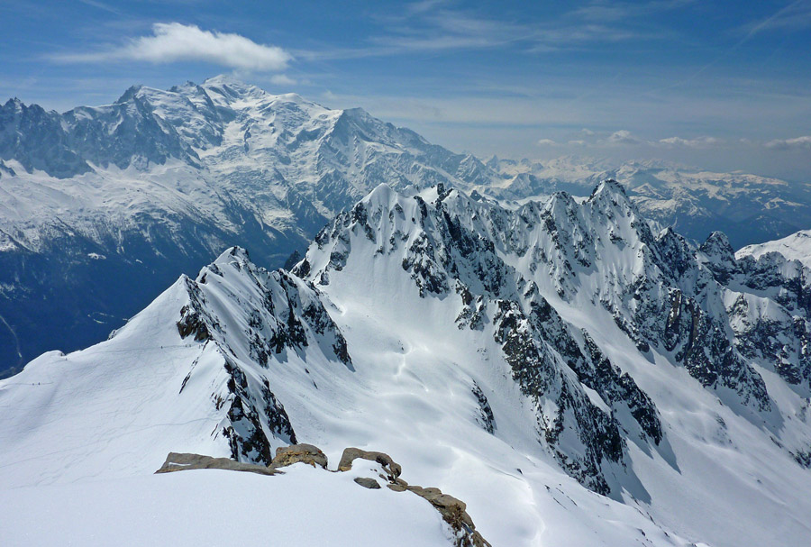 Aig. du Belvédère : Vue du Sommet.