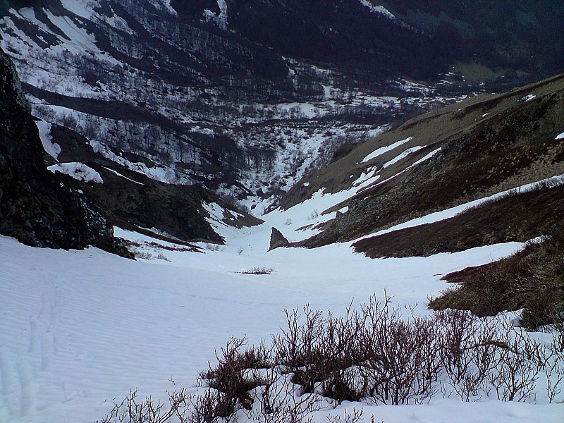 #18 vue d vue d'ensemble : de ce couloir dont je ne connais pas le nom.
Pas le plus engagé, mais probablement un des plus beau du massif