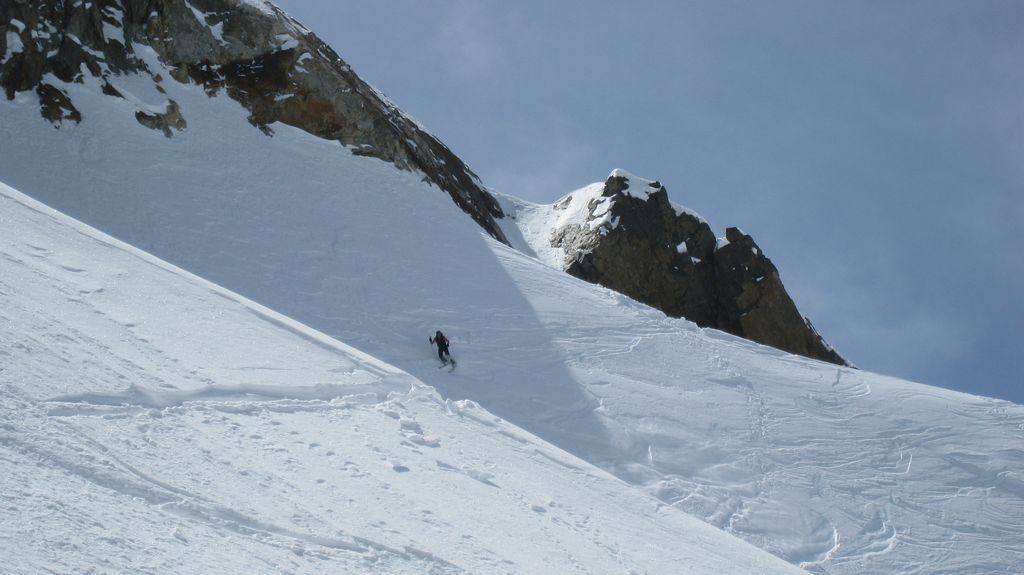 #7 col du Vallon de Lanchatra : poudre tassée sur le haut col du Vallon de Lanchatra : poudre tassée sur le haut