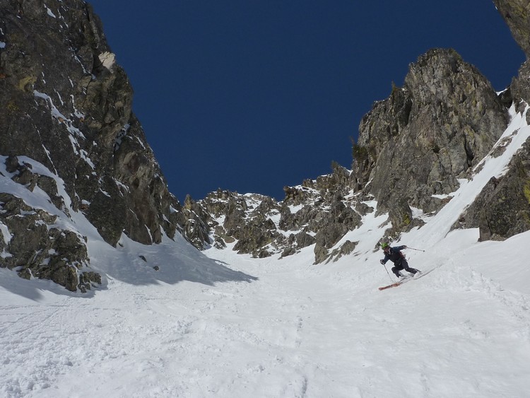 Pélago : Ski facile et grand large dans la partie inférieure.