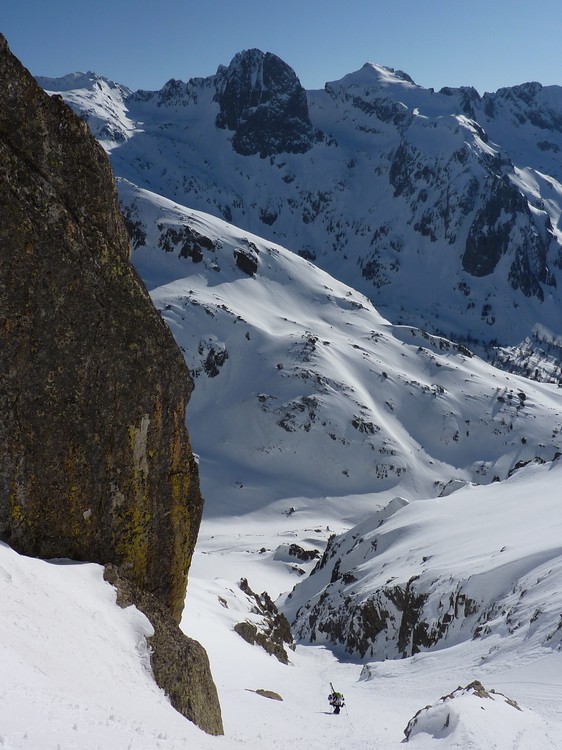 #3 Pélago : A mi-couloir. Pélago : A mi-couloir.