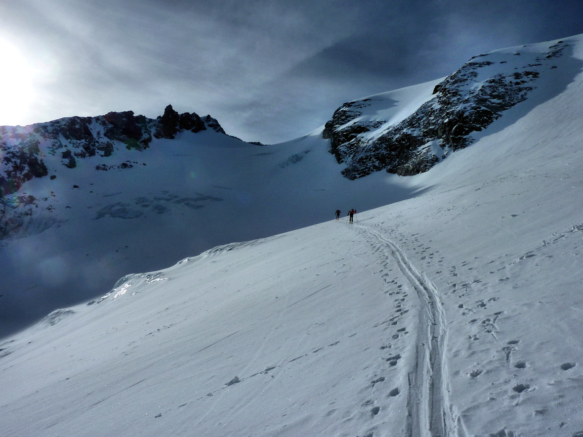 #2 Glacier du Grand Col : La glace n Glacier du Grand Col : La glace n'est jamais très loin.