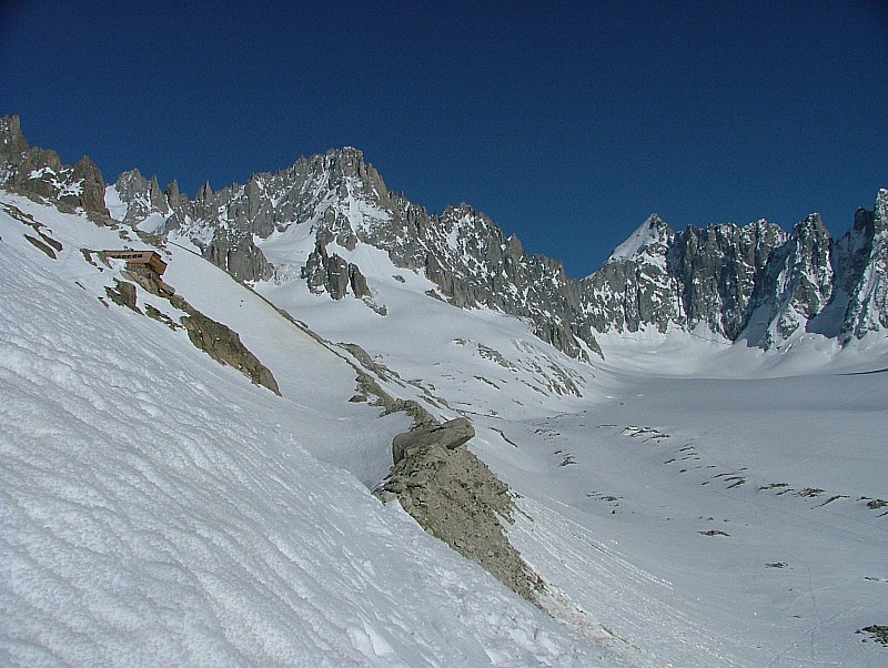 #19 refuge d refuge d'Argentière : le refuge d'Argentière, le Dolent