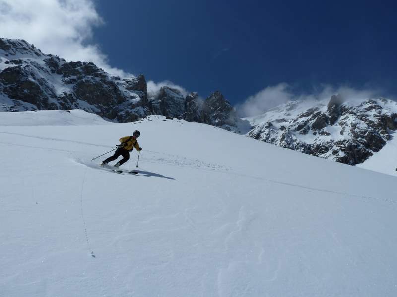 Grand Galibier : Quelques sections en bonne transfo dans le bas