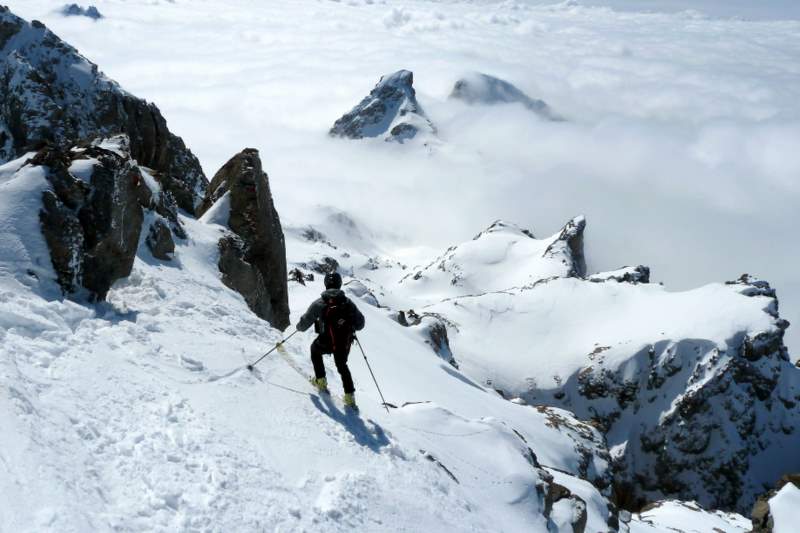 Grand Galibier : Départ du sommet