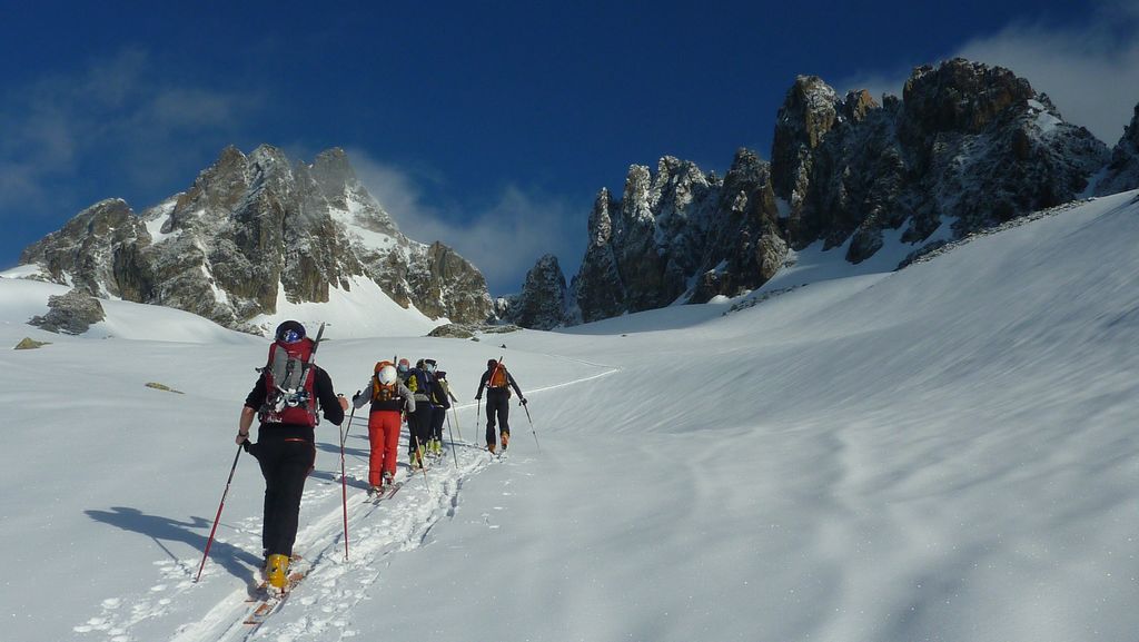 #2 Aiguilles de l Aiguilles de l'Argentiere : y a foule dans cette combe