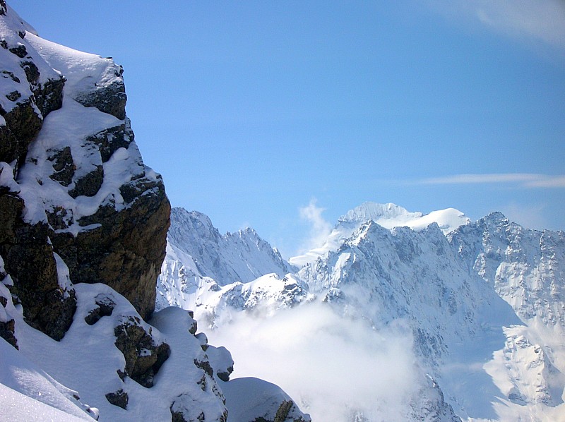 #4 les écrins : Du col une splendide vue sur les écrins les écrins : Du col une splendide vue sur les écrins