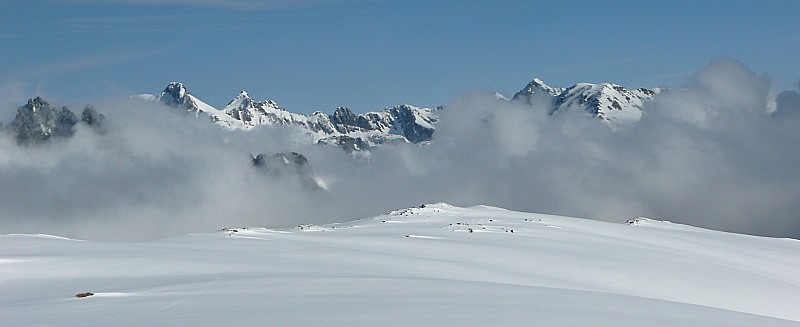 Vue côté Belledonne ... : ... à la montée