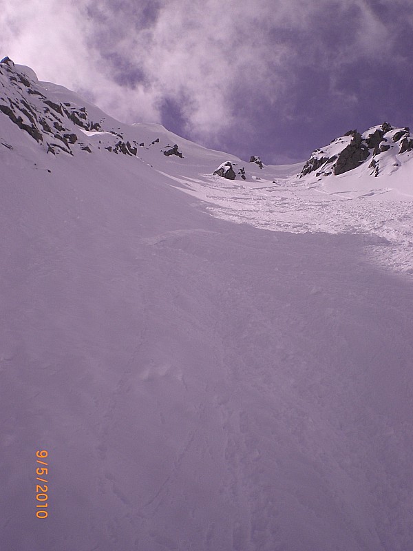 Roc Noir : le haut du couloir