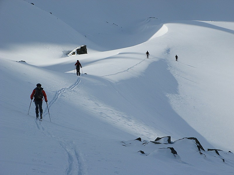 Montée au Taffeltinden : Ombre et lumiere