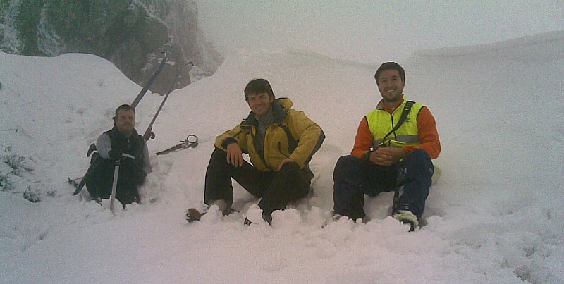 #4 Brêche de Roland : Nous, devant la corniche en haut de la brêche de Roland! Brêche de Roland : Nous, devant la corniche en haut de la brêche de Roland!