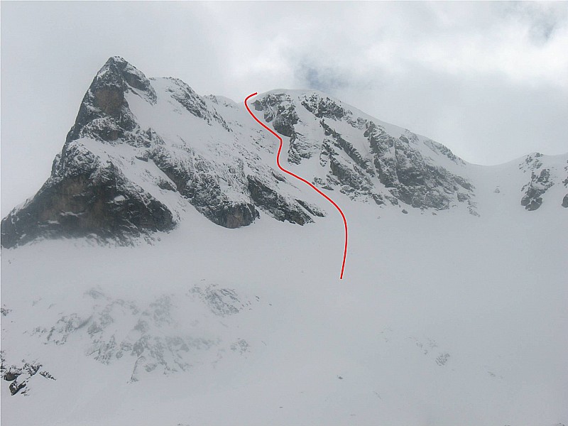 #1 Tête du Lac Autier : Le couloir par lequel on est monté puis descendu. Tête du Lac Autier : Le couloir par lequel on est monté puis descendu.