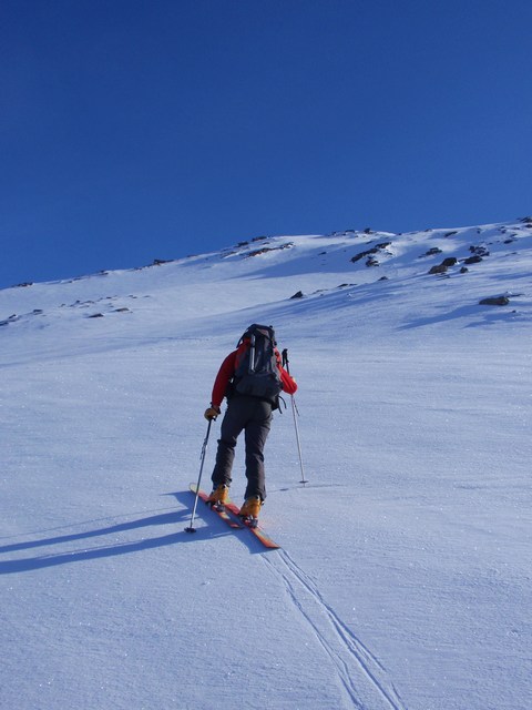 #3 Montée vers Foréant : neige dure, couteaux de sortie Montée vers Foréant : neige dure, couteaux de sortie