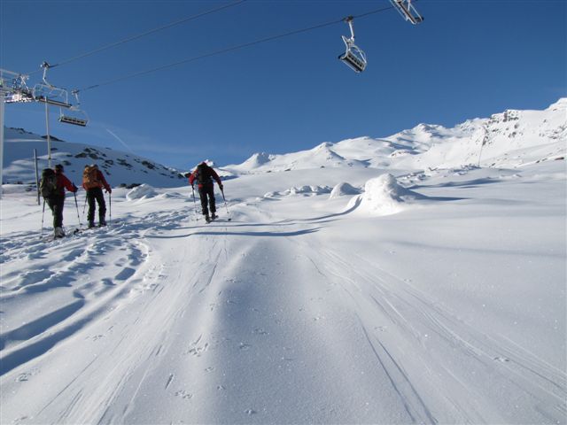 #1 Mont Gebroulaz : au départ, dans la station Mont Gebroulaz : au départ, dans la station