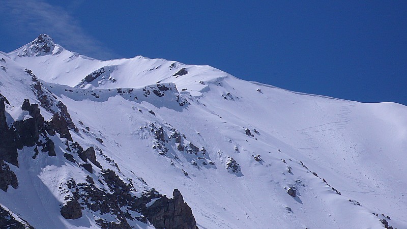 #7 trace 02 : La face NW, un peu moins jolie que précédemment. trace 02 : La face NW, un peu moins jolie que précédemment.