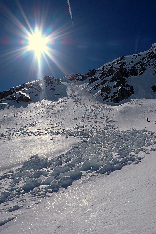 #2 Couloir 01 : Couloir de montée, grosse croûte en bas Couloir 01 : Couloir de montée, grosse croûte en bas
