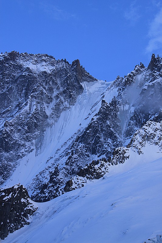 #3 Col de la Verte : Sortie directe en glace, mais l Col de la Verte : Sortie directe en glace, mais l'autre passe de visu (pas visible sur cette photo)
