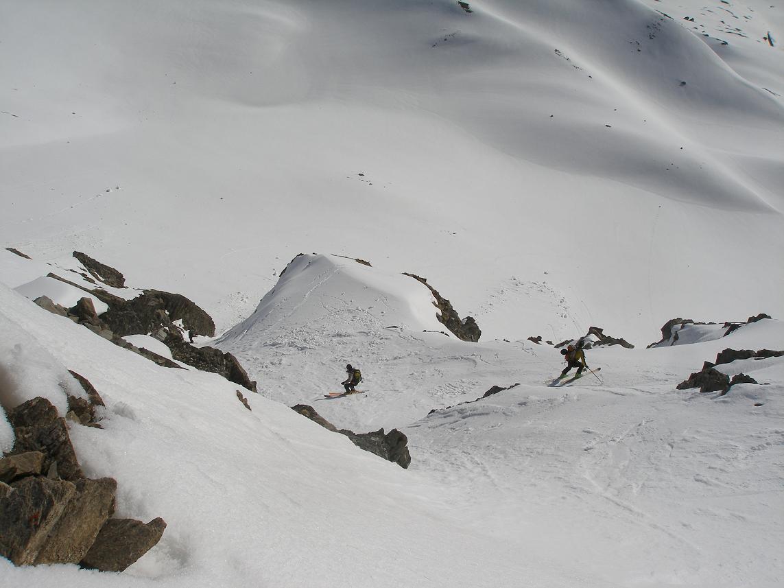 #3 descente du point 3021m : passage bien utilisé aujourd descente du point 3021m : passage bien utilisé aujourd'hui