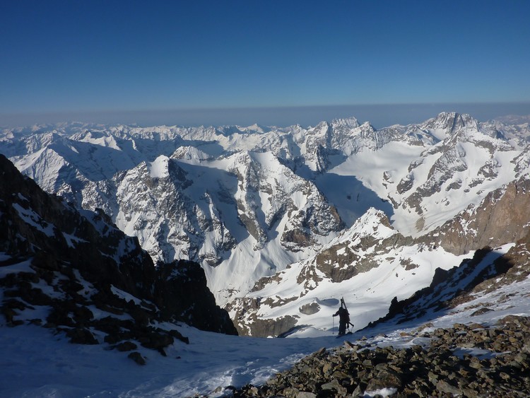 #11 Pelvoux : A la sortie du couloir Coolidge. Pelvoux : A la sortie du couloir Coolidge.