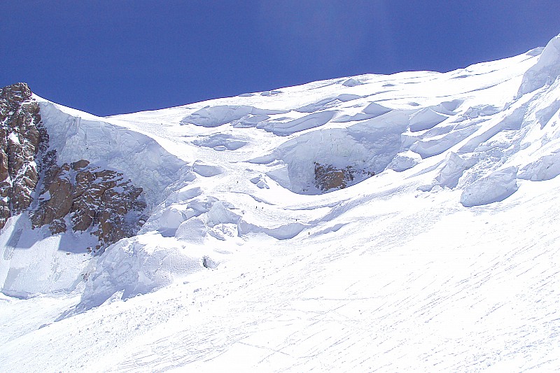 #4 MONT BLANC : face nord (ancien passage supérieur) MONT BLANC : face nord (ancien passage supérieur)