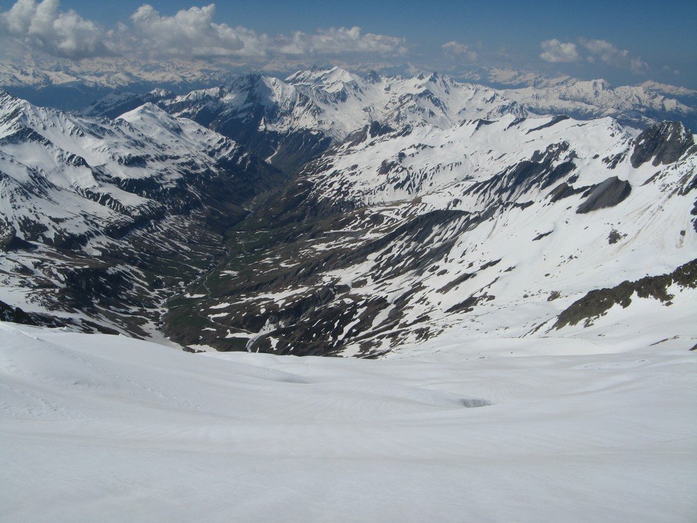 #13 Dôme des Glaciers : La descente ... c Dôme des Glaciers : La descente ... c'est par là !